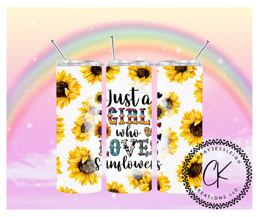 Just a girl Sunflowers