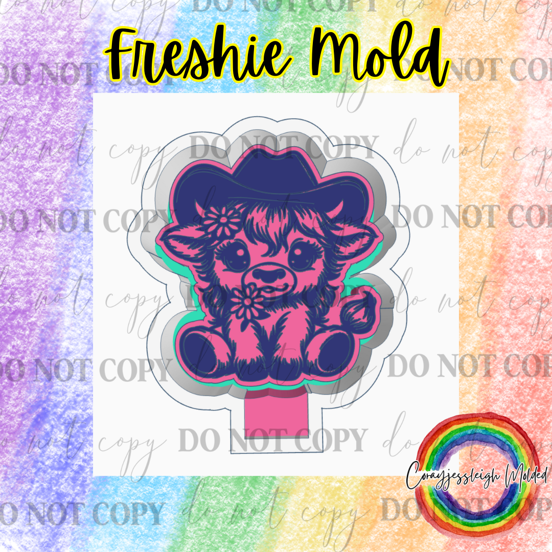 Girly Highland Cowgirl Mold
