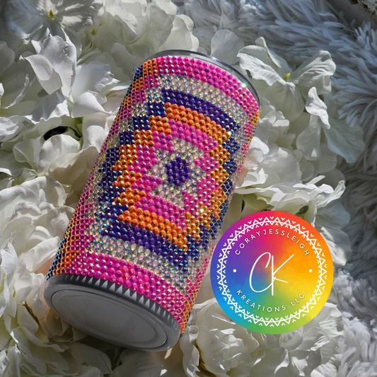 16oz Southwest Tumbler Rhinestone