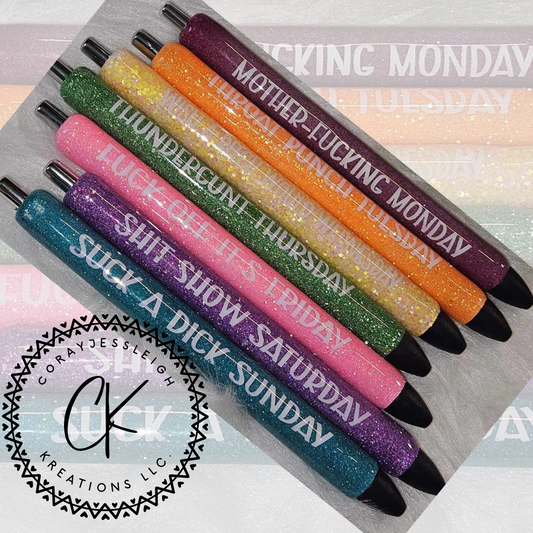 Days of the Week Pens