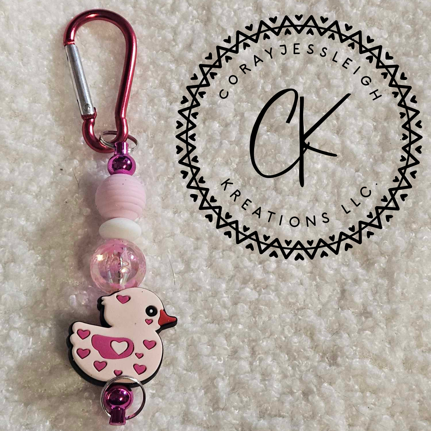 Vday Duck Keychain