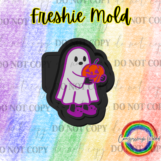 Pumpkin Slipper Ghost Mold
