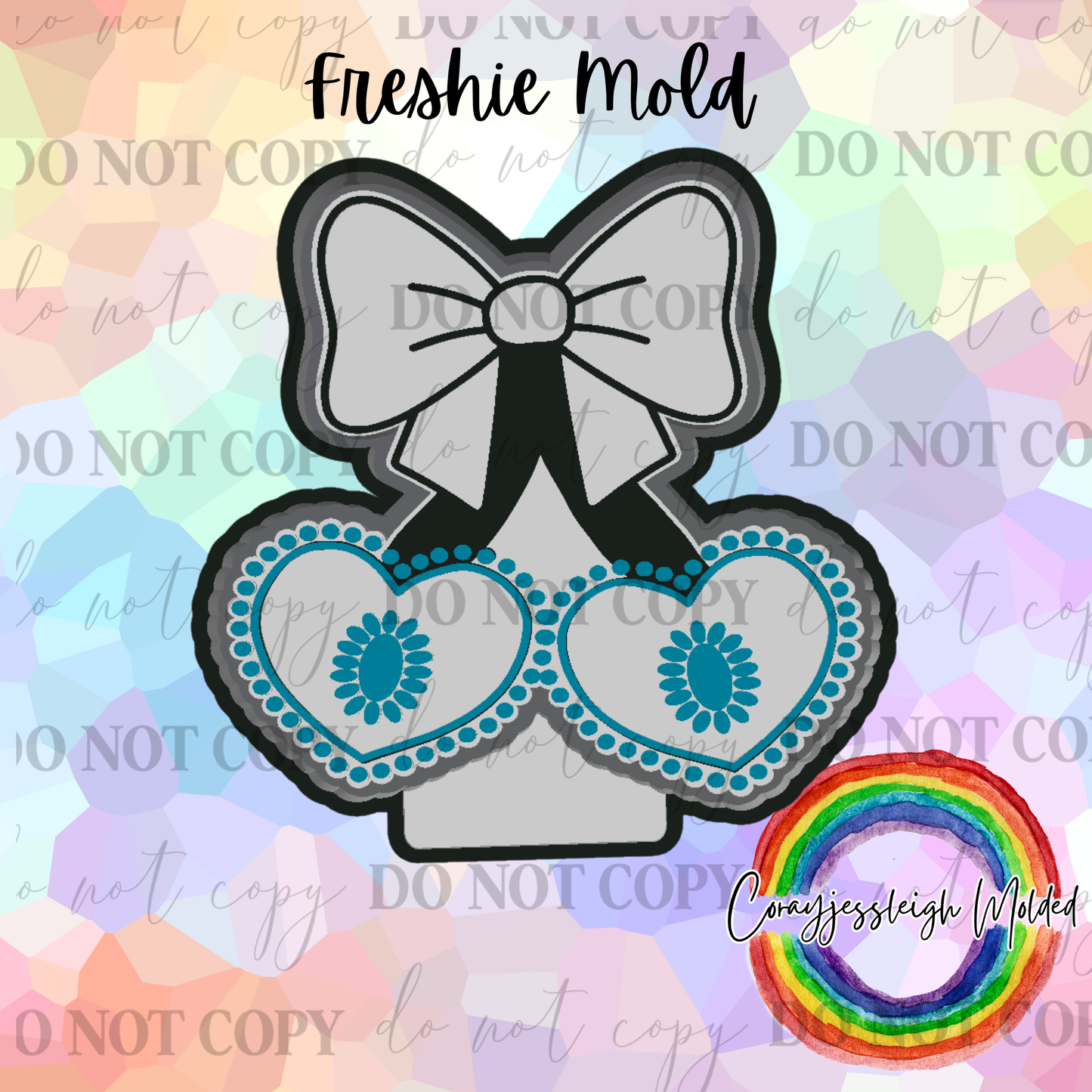 Turquoise Heart Cherries Mold